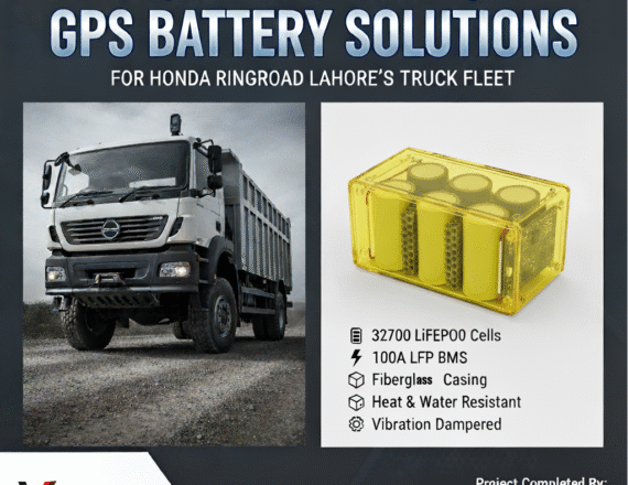 High-End LiFePO4 GPS Battery Solution for Honda Ringroad Lahore