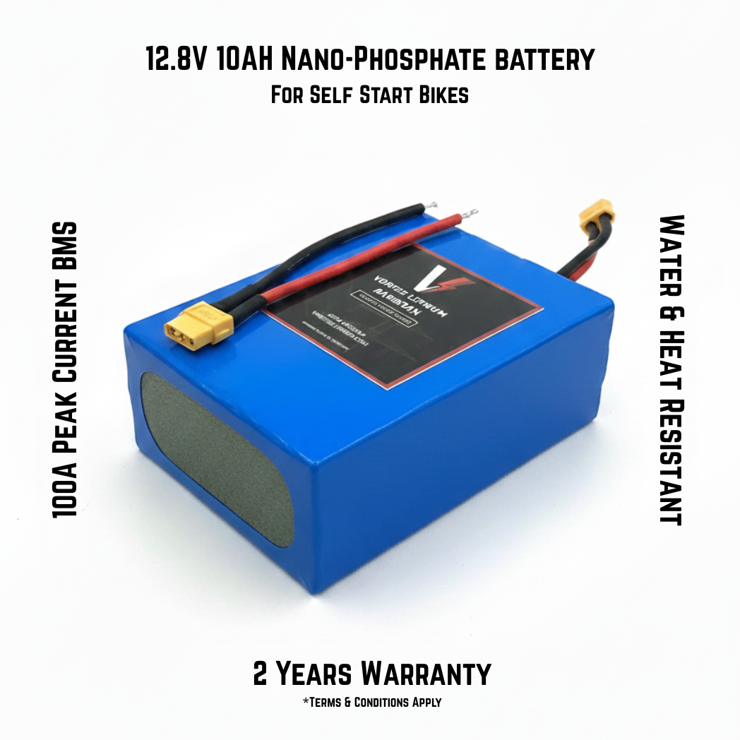 12.8V 10AH Nano-Phosphate battery