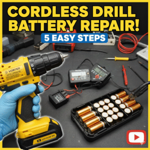 5 steps To repiar cordless drill battery