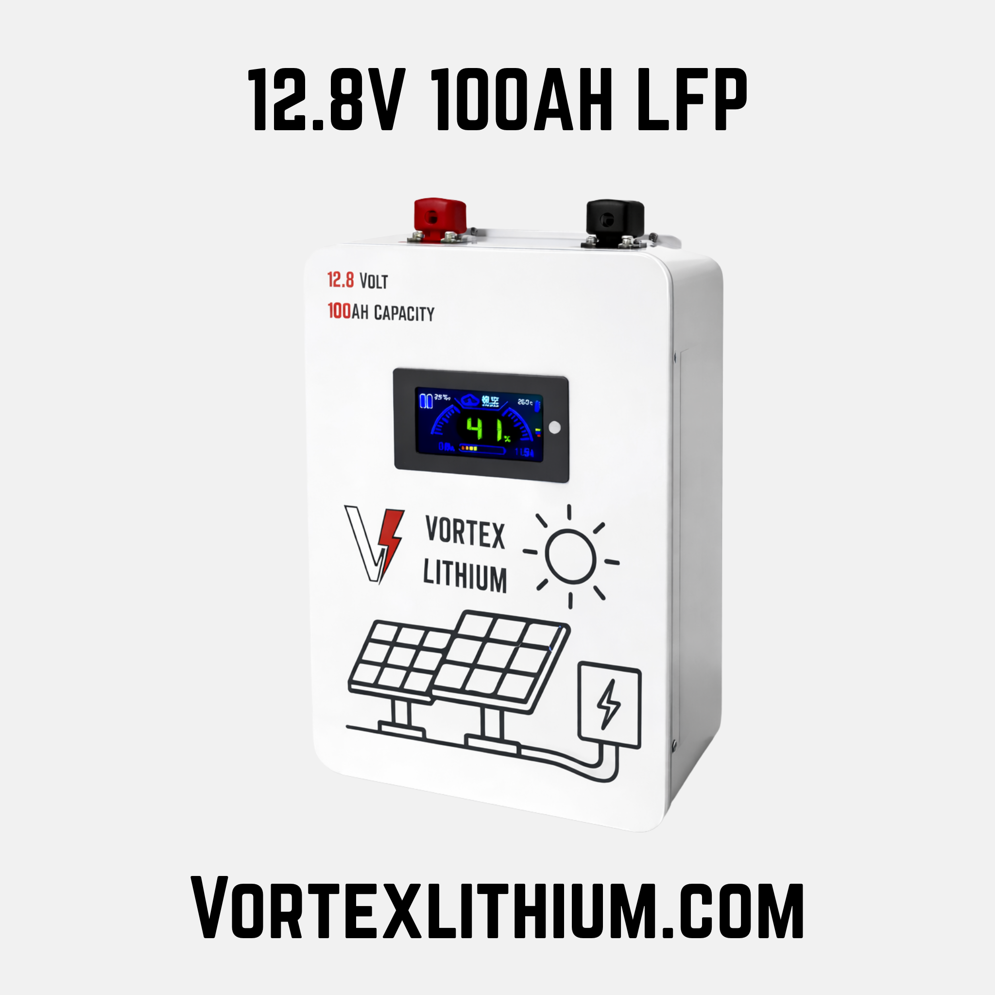 12.8v 100ah lifepo4battery for solar inverter & ups